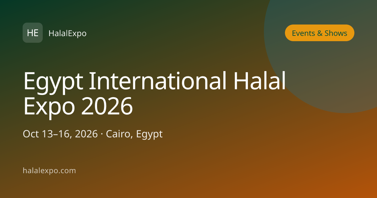 Egypt International Halal Expo 2026