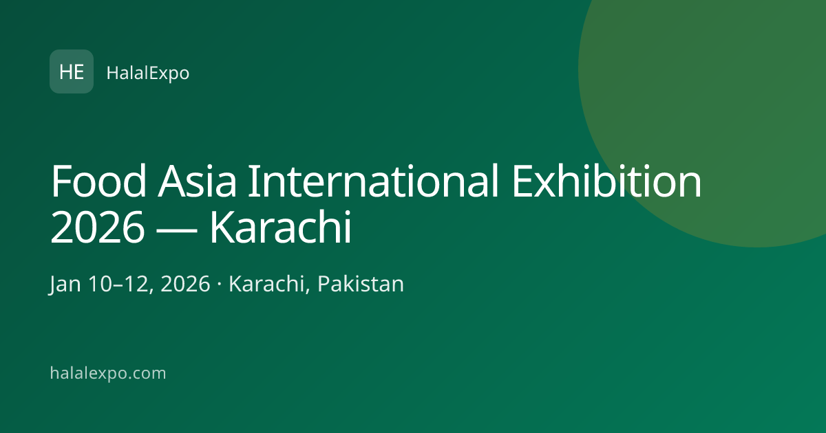 Food Asia International Exhibition 2026 — Karachi