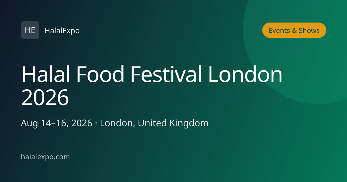 Halal Food Festival London 2026