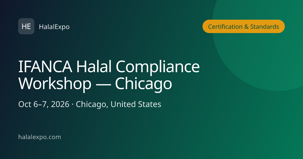 IFANCA Halal Compliance Workshop — Chicago