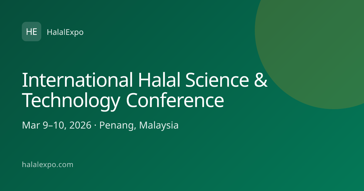 International Halal Science & Technology Conference