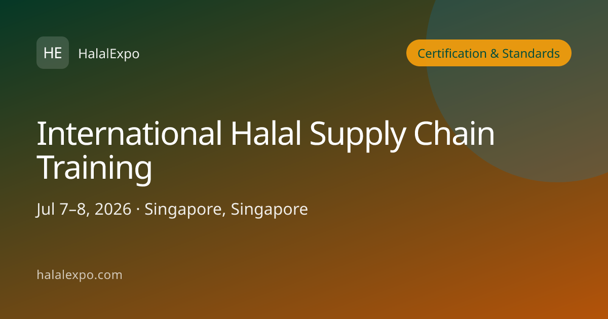 International Halal Supply Chain Training