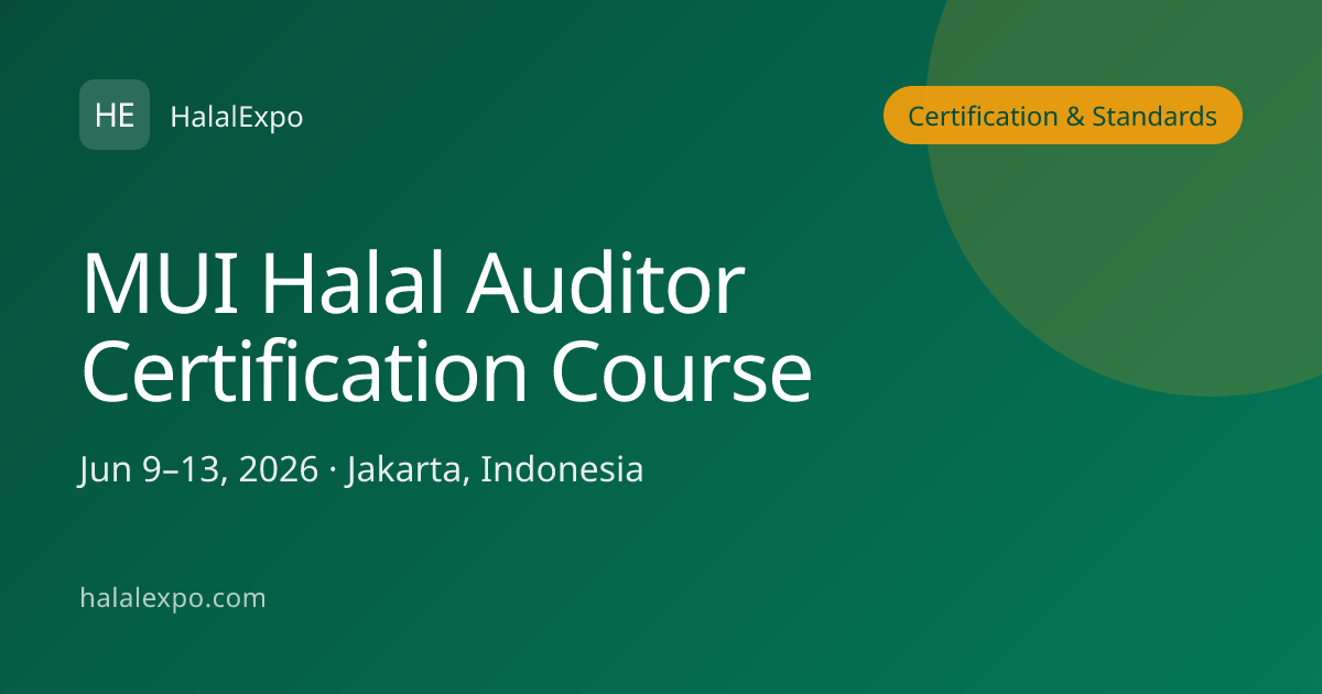 MUI Halal Auditor Certification Course