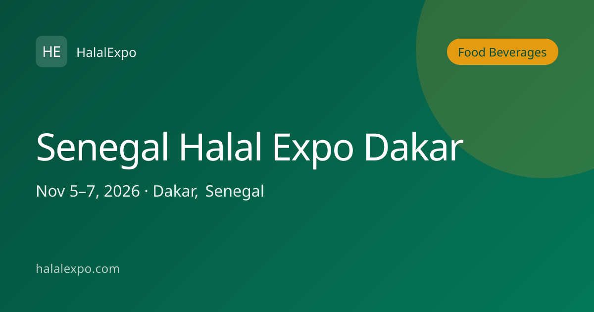 Senegal Halal Expo Dakar